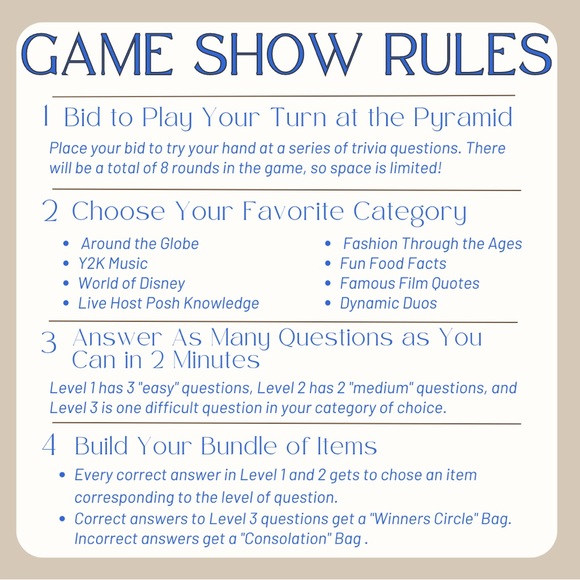 🔺COME PLAY PYRAMID - POSHMARK’S FIRST TRIVIA GAME w/ THREE HOSTS🔺 - Picture 2 of 7